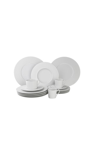 Service à thé en porcelaine Solène - 12 personnes