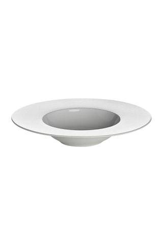 6 assiettes creuses en porcelaine Solène - 23 cm