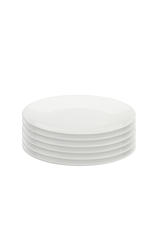 6 assiettes plates en Bone China Taidu II - 26,7 cm