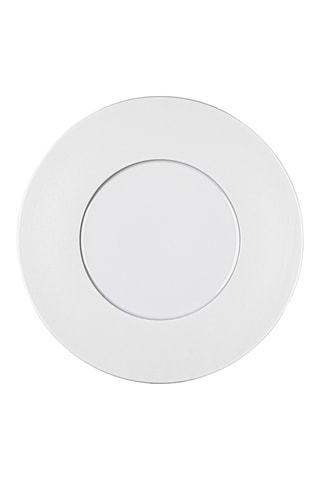 6 assiettes plates en porcelaine Solène - 27 cm