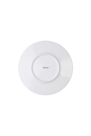 6 assiettes plates en porcelaine Solène - 27 cm