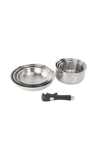Batterie de cuisine en acier inoxydable Epure - 7 pièces
