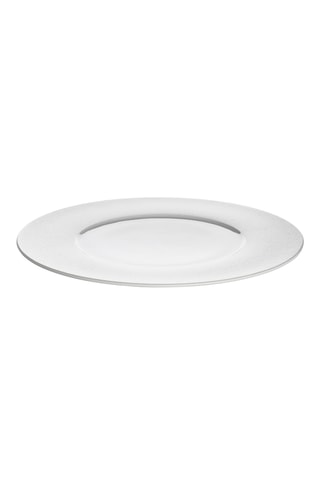 6 assiettes plates en porcelaine Solène - 29 cm