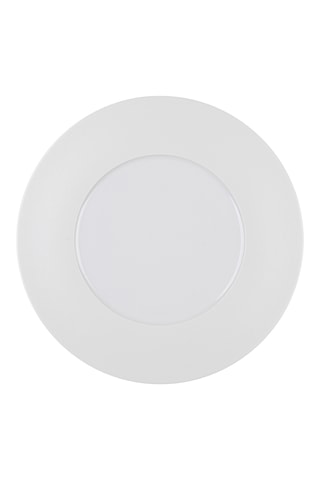 6 assiettes plates en porcelaine Solène - 29 cm