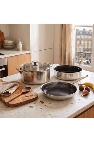 Batterie de cuisine en acier inoxydable Hera - 4 pièces