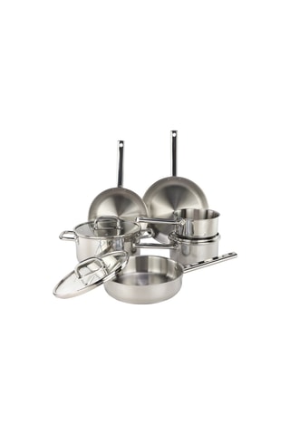 Batterie de cuisine en acier inoxydable Epure - 9 pièces