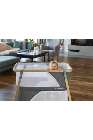 2-in-1 Bed Sofi Grijs en Houtimitatie - Grijs