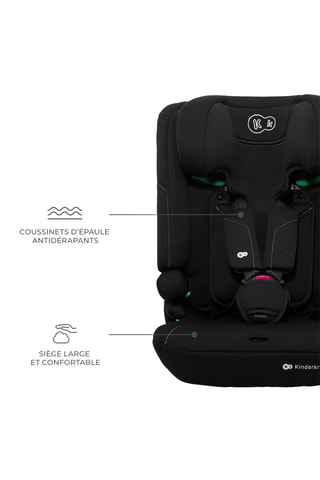 Autostoeltje 3-in-1 I-Comfy - Zwart - 15 maanden tot 12 jaar - 76 tot 150 cm - Zwart