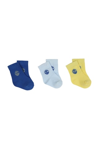 3 paires de chaussettes - Bleu et jaune