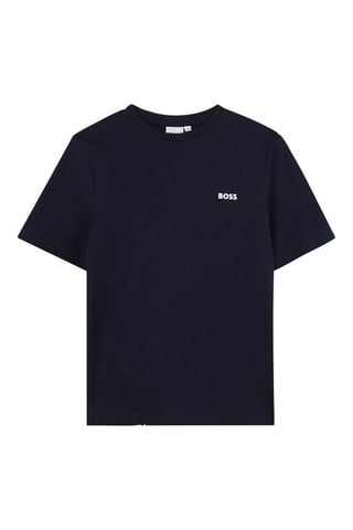 T-shirt - Boss - Blanc et bleu