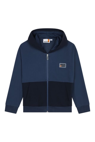 Sweat à capuche - Bleu et gris