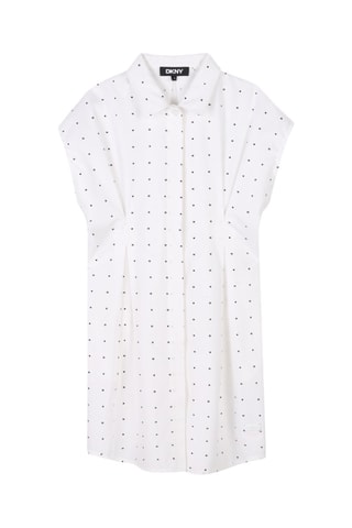 Robe chemise - Blanc et noir