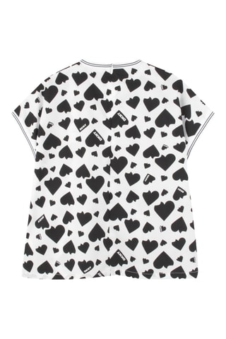 Blouse loose - Blanc et noir
