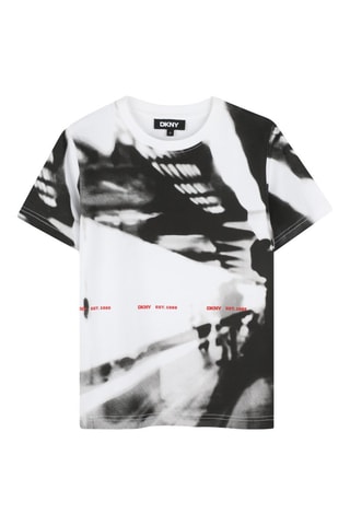T-shirt regular - DKNY - Blanc et noir