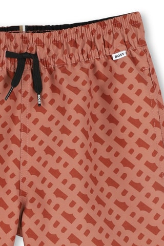 Short de bain - Rouge foncé