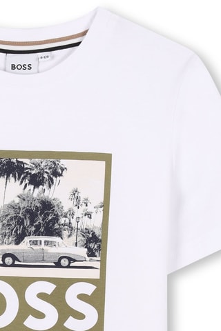 T-shirt - Boss - Vert et blanc