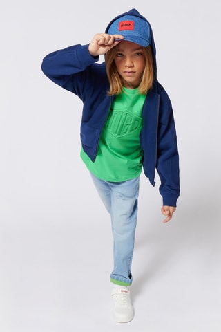 Sweat à capuche - Bleu