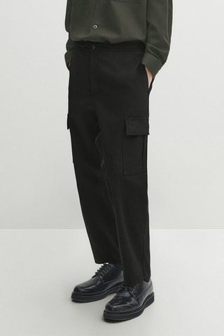 Pantaloni cargo - Kaki