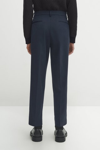 Pantaloni in lana - Navy