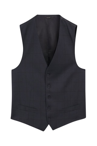 Gilet da completo in lana - Navy