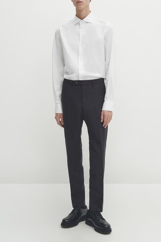 Camicia regular - Bianco