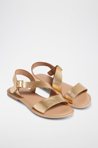 Sandales en cuir Hellio - Doré