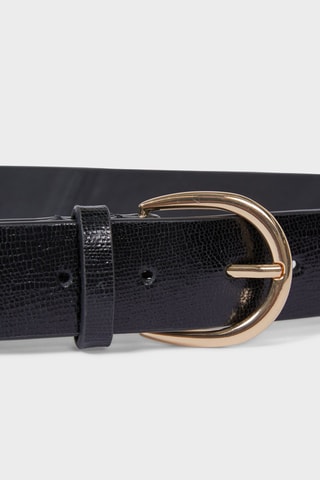 Ceinture en cuir - Noir