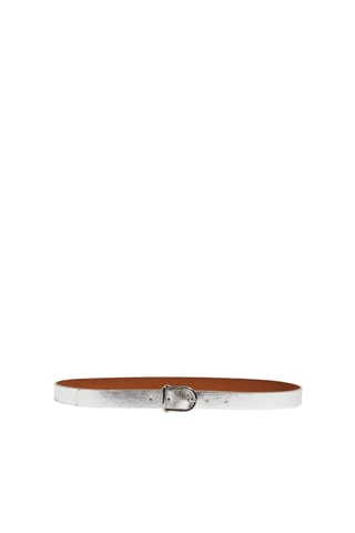 Ceinture en cuir de chèvre - Argenté