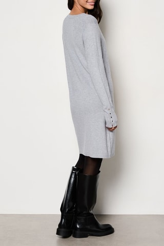 Vestido-camisola  - Cinzento mesclado
