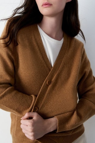 Gilet en laine Essentiel - Camel