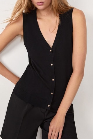 Gilet sans manches Essentiel - Noir