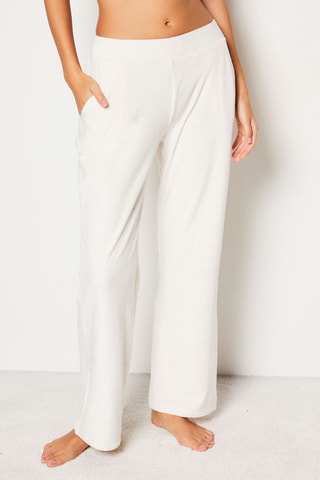 Pantalon en velours Galie - Ecru