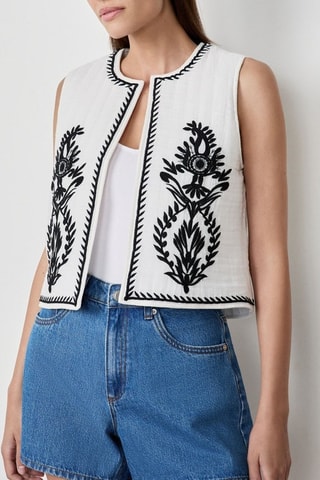 Veste sans manches Craty Retreat - Blanc
