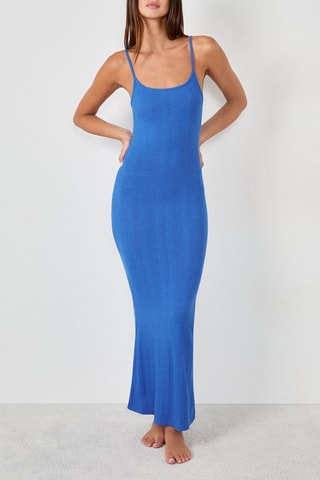 Chemise de nuit Soft Coast - Bleu cobalt