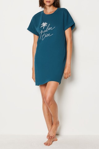 Chemise de nuit Sileas - Vert émeraude