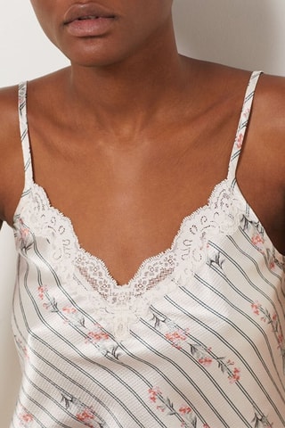 Haut de pyjama sans manches  - Harmony Boudoir -  Blanc
