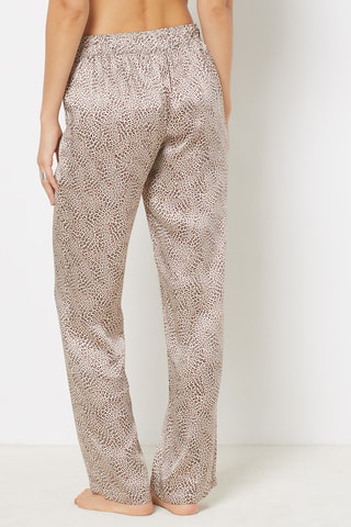 Pantalon de pyjama en soie Pearly - Marron