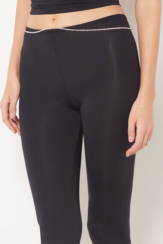 Pantalon de pyjama Glossy - Noir