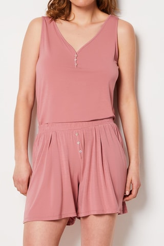 Short de pyjama - Vieux rose