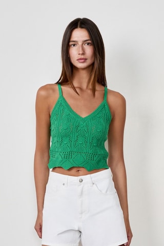 Crop top Craty Retreat - Vert
