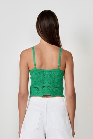 Crop top Craty Retreat - Vert
