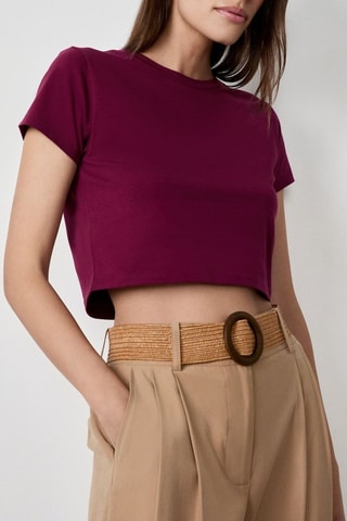 Crop top Vintage St Tropez - Bordeaux
