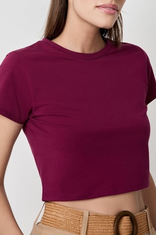 Crop top Vintage St Tropez - Bordeaux