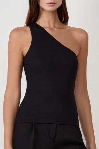 Top asymétrique Timeless Summer - Noir