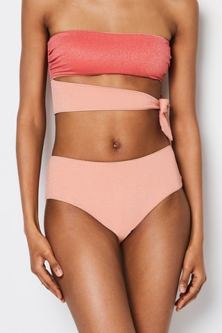 Crop top bustier de bain Boreal - Rose
