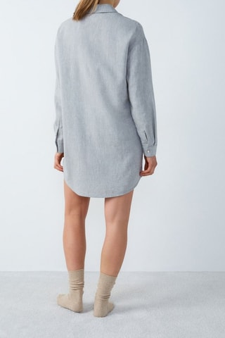Robe chemise en lin Isame - Gris