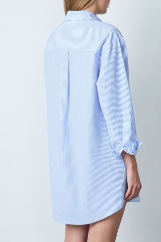 Robe chemise Capsule Rayure - Ciel