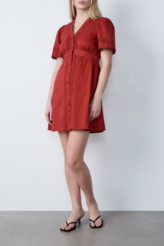 Robe patineuse Afternoon Light - Rouge brique