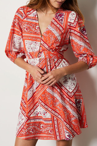 Robe patineuse Sunset Hour - Orange