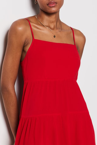 Vestido estilo patinadora Positano - Vermelho